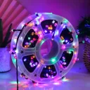 Guirlande LED multicolore sur bobine 50 mètres – tube flexible, effet étoilé, ambiance festive et déco