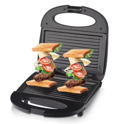 Machine à sandwich électrique – moules variés, revêtement antiadhésif, cuisson rapide