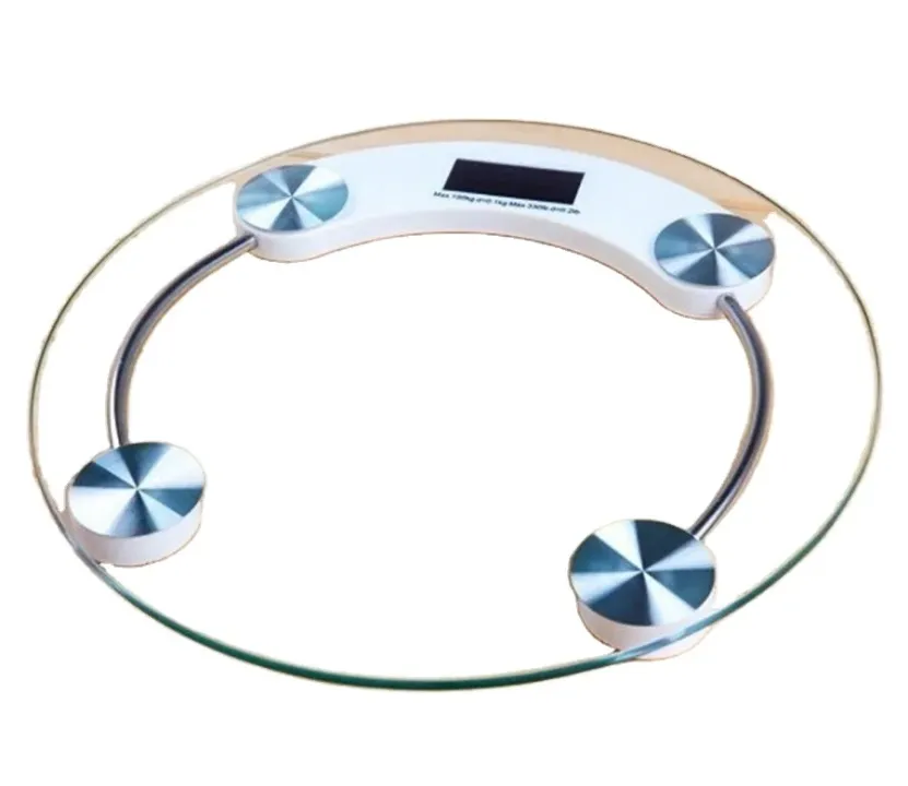 Balance personnelle digitale QF-2003A – capacité 180 kg, capteurs métalliques, design verre moderne