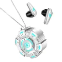 Écouteurs sans fil CYXG – modèle pendentif, design compact, LED, audio immersif