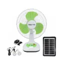 Ventilateur solaire multifonction – avec panneau solaire et ampoules LED