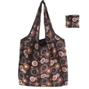 Sac de courses réutilisable pliable – motif floral élégant