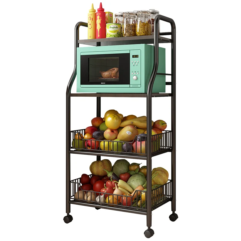 Étagère de rangement cuisine sur roulettes – organisation pratique et design moderne