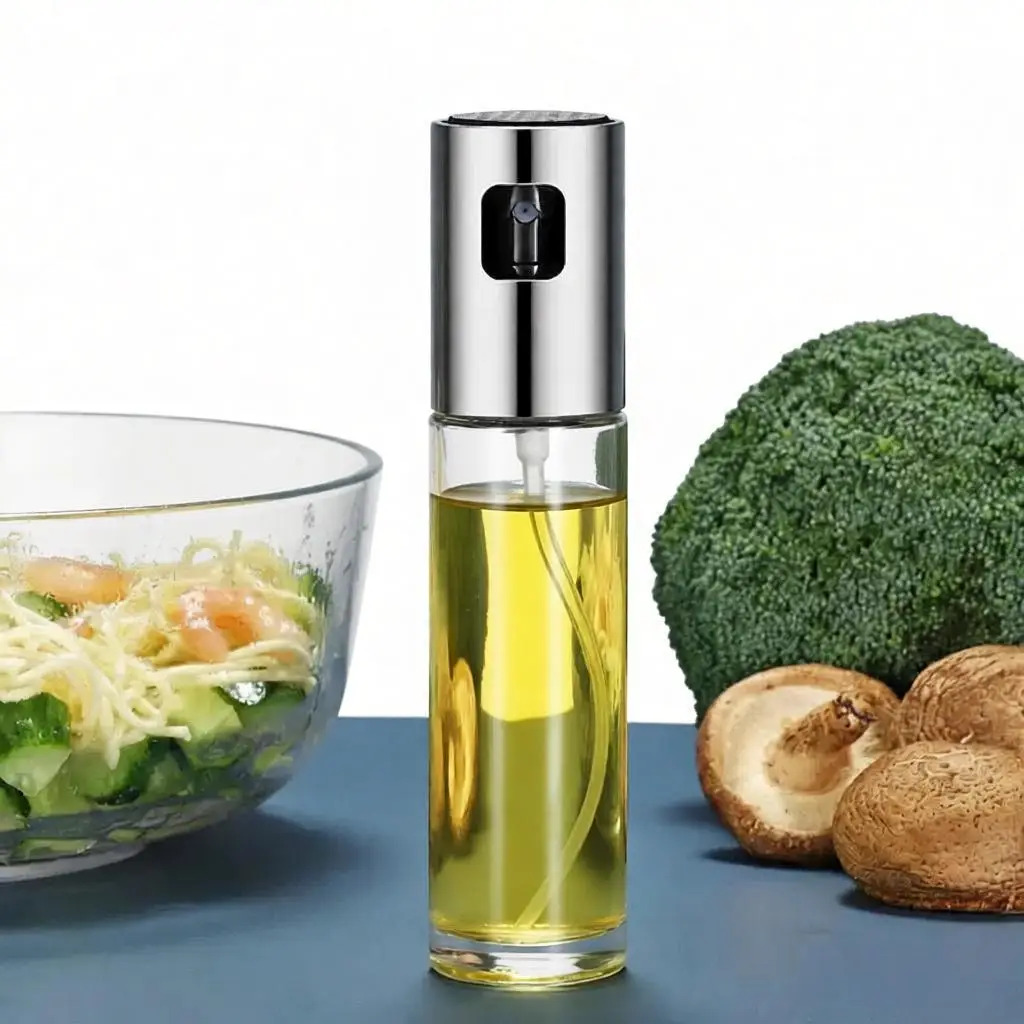 Pulvérisateur d’huile de cuisine – inox & verre gradué