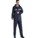 Ensemble imperméable veste + pantalon – waterproof & sécurité réfléchissante