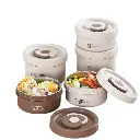 Lot de 4 lunch box avec sac isotherme – repas organisés & transport pratique