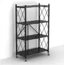 Étagère de Rangement Pliable en métal à 4 niveaux